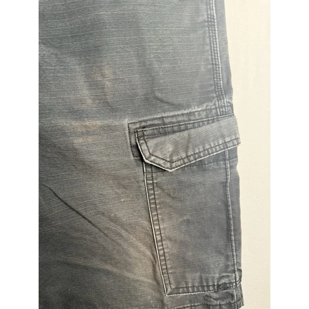 Wrangler Workwear Men's Size 34 Ripstop Carpenter Cargo Work Shorts Gray 23153